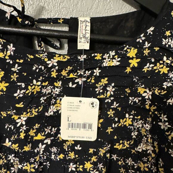 Free people Intimately Dessa Womens Floral Print Bodysuit Size Large NWT - Picture 4 of 6